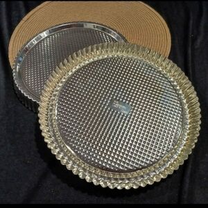 The Pampered Chef Silver Flan Pans